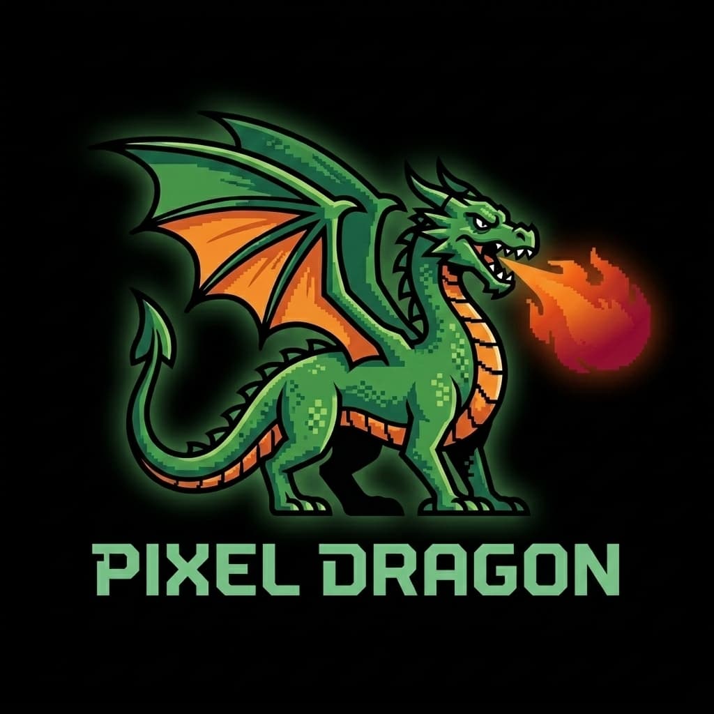 Pixel Dragon Logo